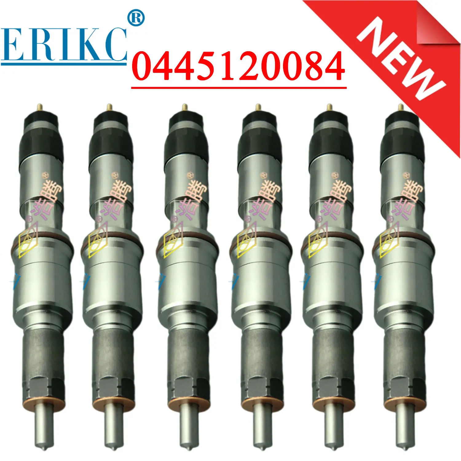 6PCS 0445120084 Diesel Fuel Injector Nozzle Assy 0 445 120 084 Original Excavator Nozzle Injector 0445 120 084 for IVECO RENAULT