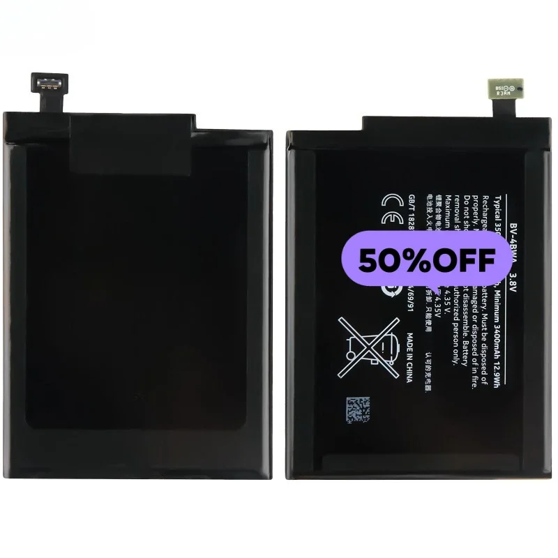 BV-4BWA for Nokia Lumia 1320/RM-994/995/996 Phone Battery High Quality High Capacity Replacement Bateria Grade A Cell with Tools