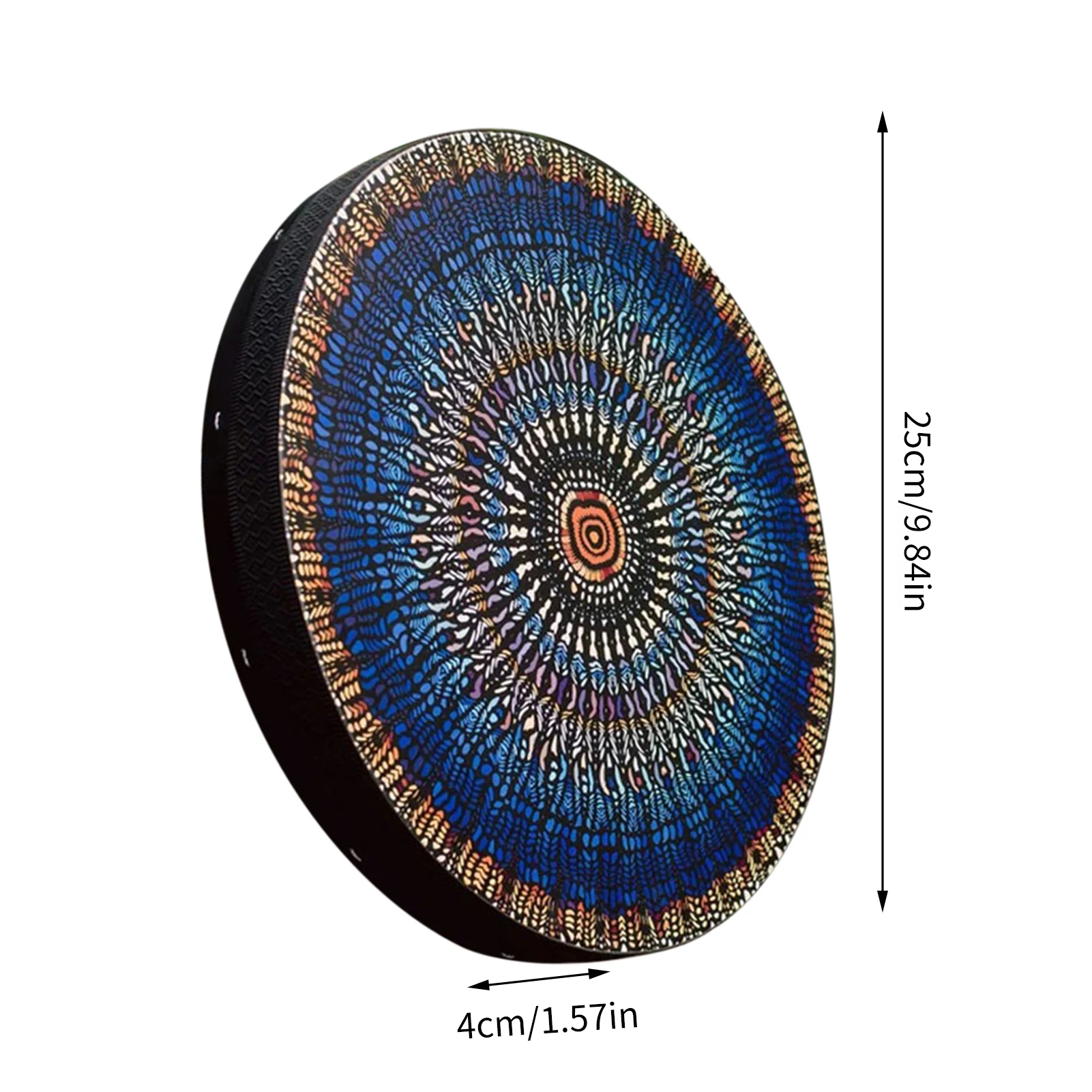 Shaman Drum Percussion Frame Drum Vega-n Shaman Alchemical Moon Drum With Handmade Drum Stick Sound Therapy Instrument Tool