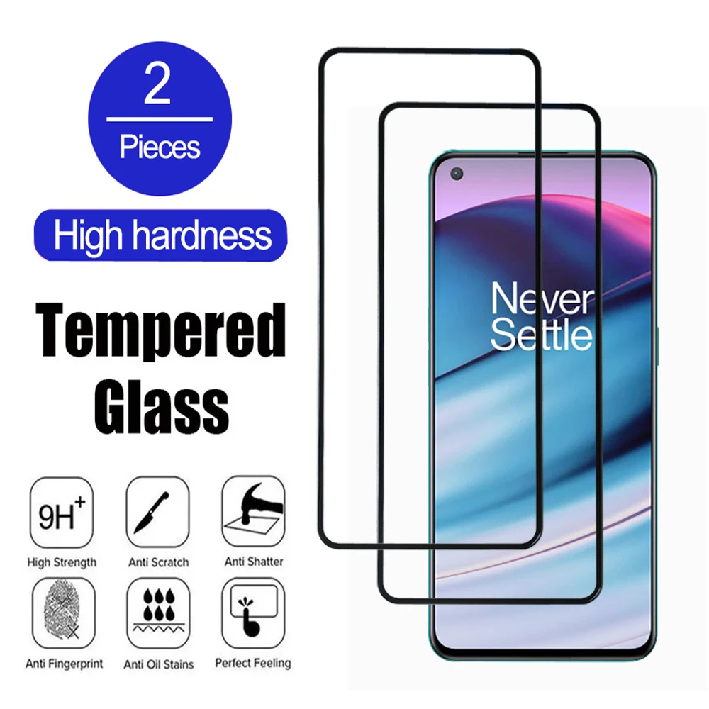 2Pcs 9H Hardness Glass For OnePlus Nord CE 2 3 Lite 5G Screen Protecctor For OnePlus Nord 2T 3 Transparent Tempered glass Film