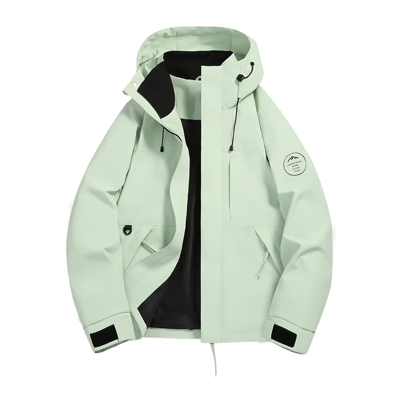 Unisex Waterproof Windproof Hooded Outdoor Jacket Multi-color Hiking Mountain Coat