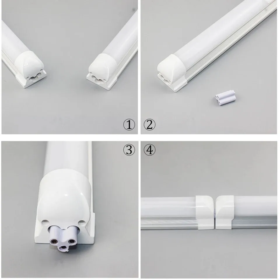 T5 T8 fluorescent lamp LED lamp 30cm 60cm 6w 10W cold white light 110V 220V LED lamp integration, kitchen lighting