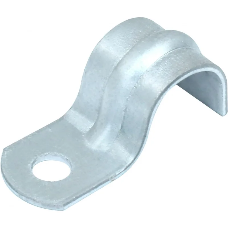 25 قطعة 0.5 Emt قناة المشبك أشرطة الأنابيب ، 1/2 بوصة الزنك مطلي الصلب ثقب واحد قوس تحديد #3