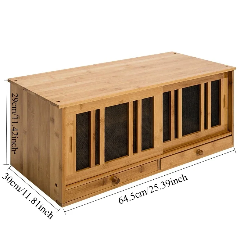 خزائن المطبخ الخشبية الصلبة الاسكندنافية لخزانة أثاث المطبخ خزانة جانبية منزلية راقية قابلة للتنفس لسطح المكتب