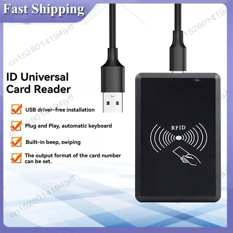 

-ABDH USB RFID Reader 125Khz EM4100 TK4001 ID Contactless Sensitivity Smart Card Reader Support Window System