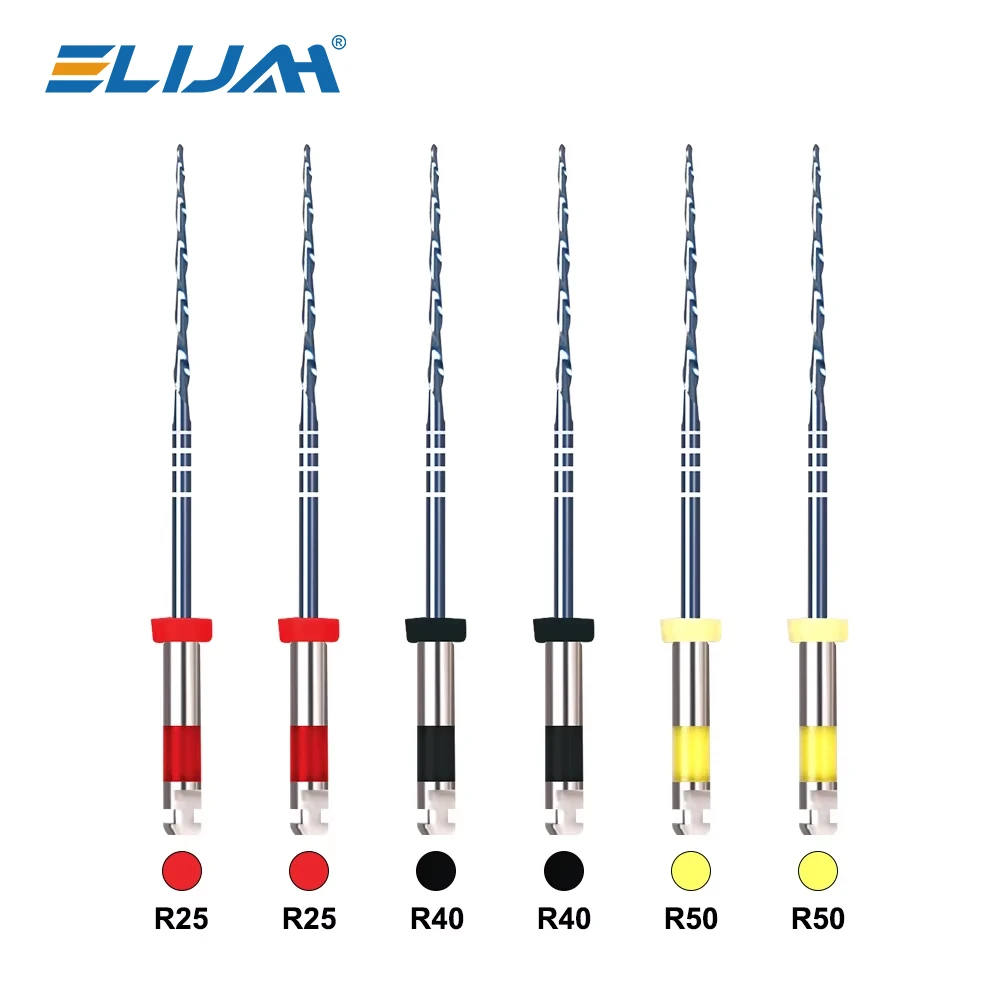 

6Pcs/Box 21/25/31mm Dental Reciprocating Blue Endodontic Files Denspay R25/40/50 Only One Engine Use Niti Rotary Root Canal File