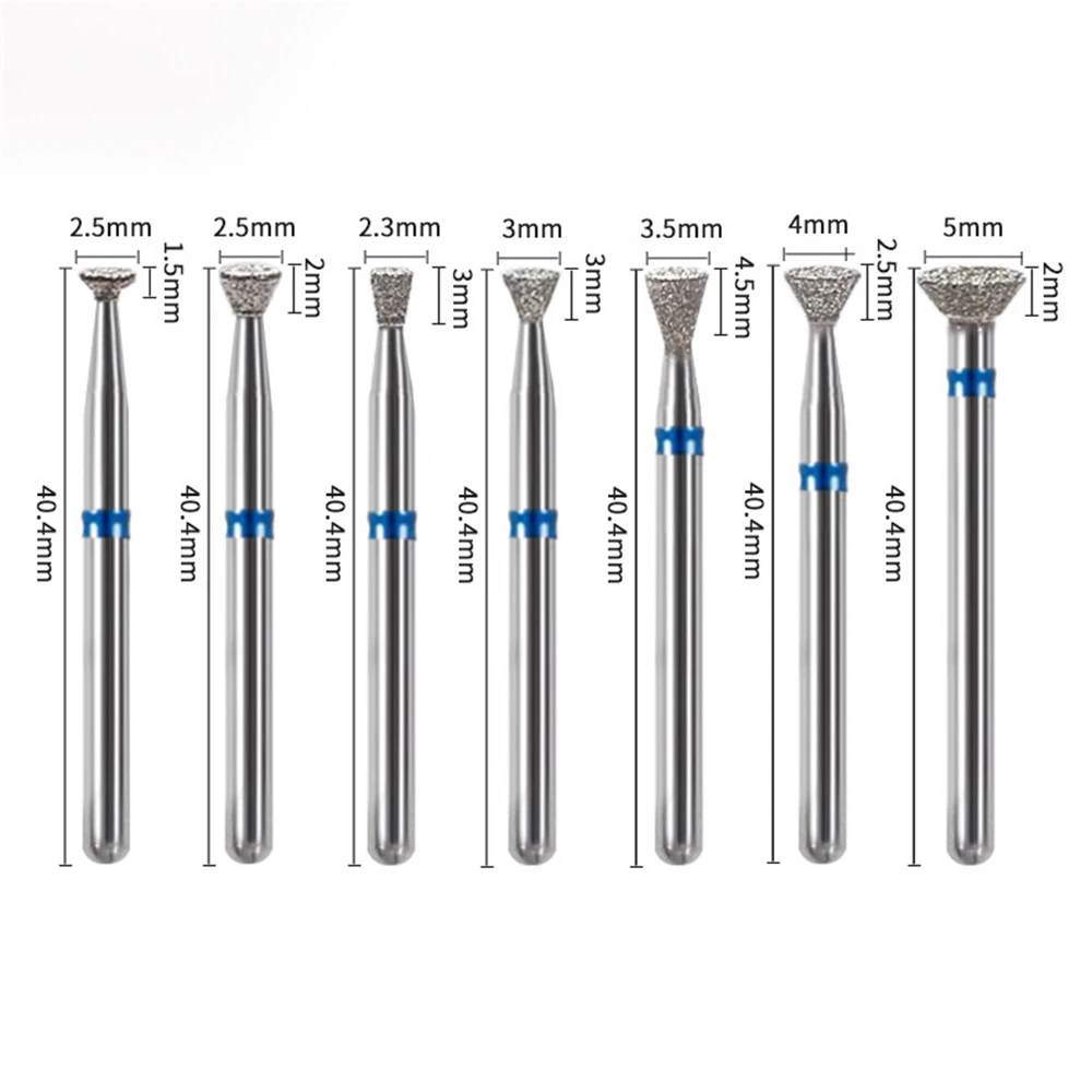 Russian Manicure Cutters Barrel Nail Drill Bits 3/32" Rotary Burr Cuticle Burr Electric Drills Accessories Tools