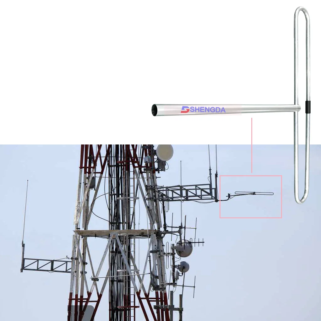 Factory Outdoor Aluminium Alloy 88-108MHz FM Antenna 1 Element Dipole Yagi Antenna