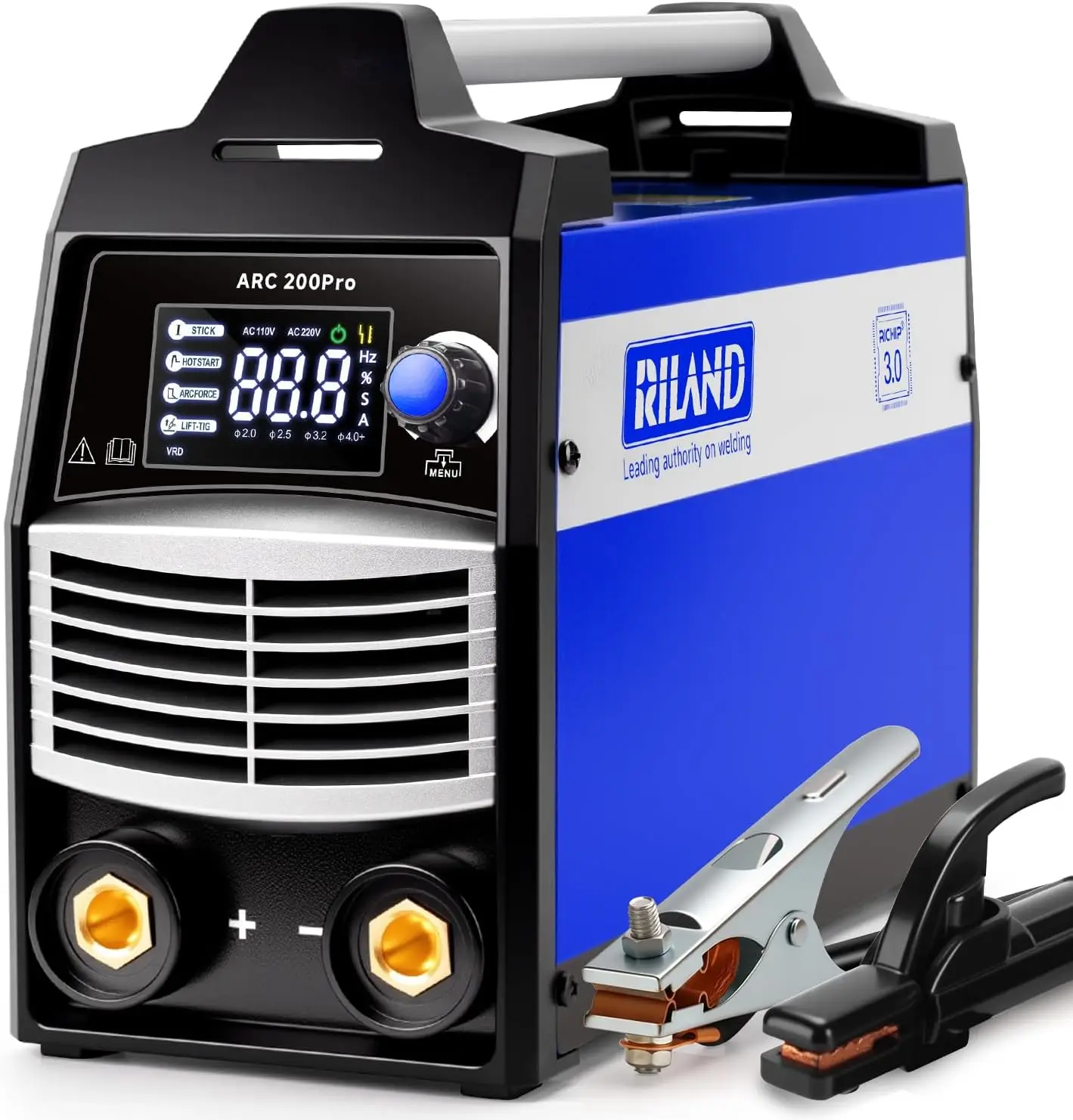 

Новейший сварочный аппарат 2026 года с большим LED-дисплеем для ARC/Lift TIG сварки, с синергетическим управлением, инвертор IGBT, портативный сварочный аппарат MMA