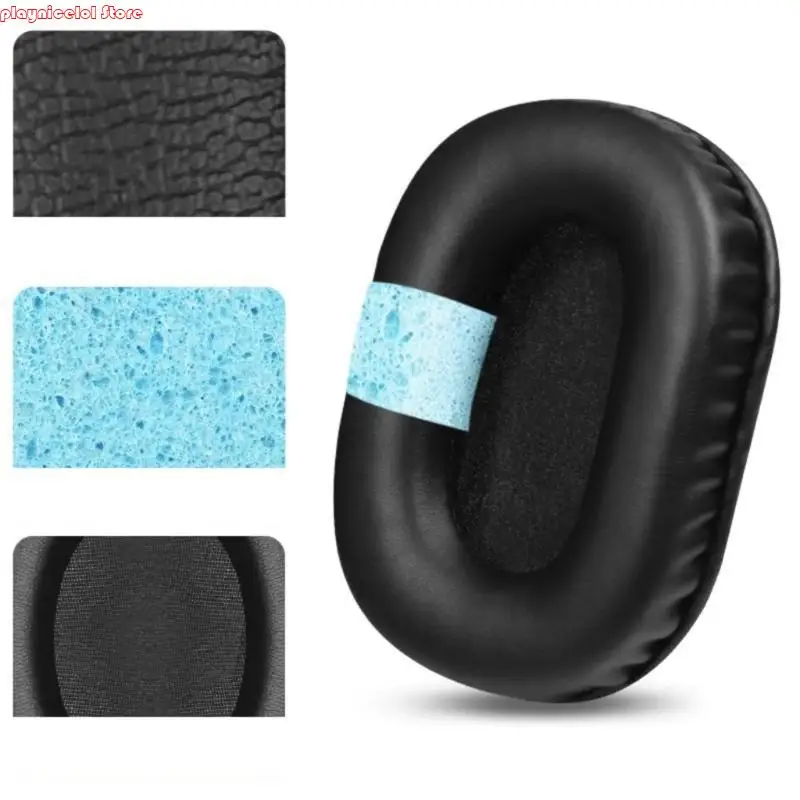 1 Pair Comfortable Ear Cushions Earphone Cover Protective Earcup Earpads for TUF Gaming Headphone Replacement Earmuffs