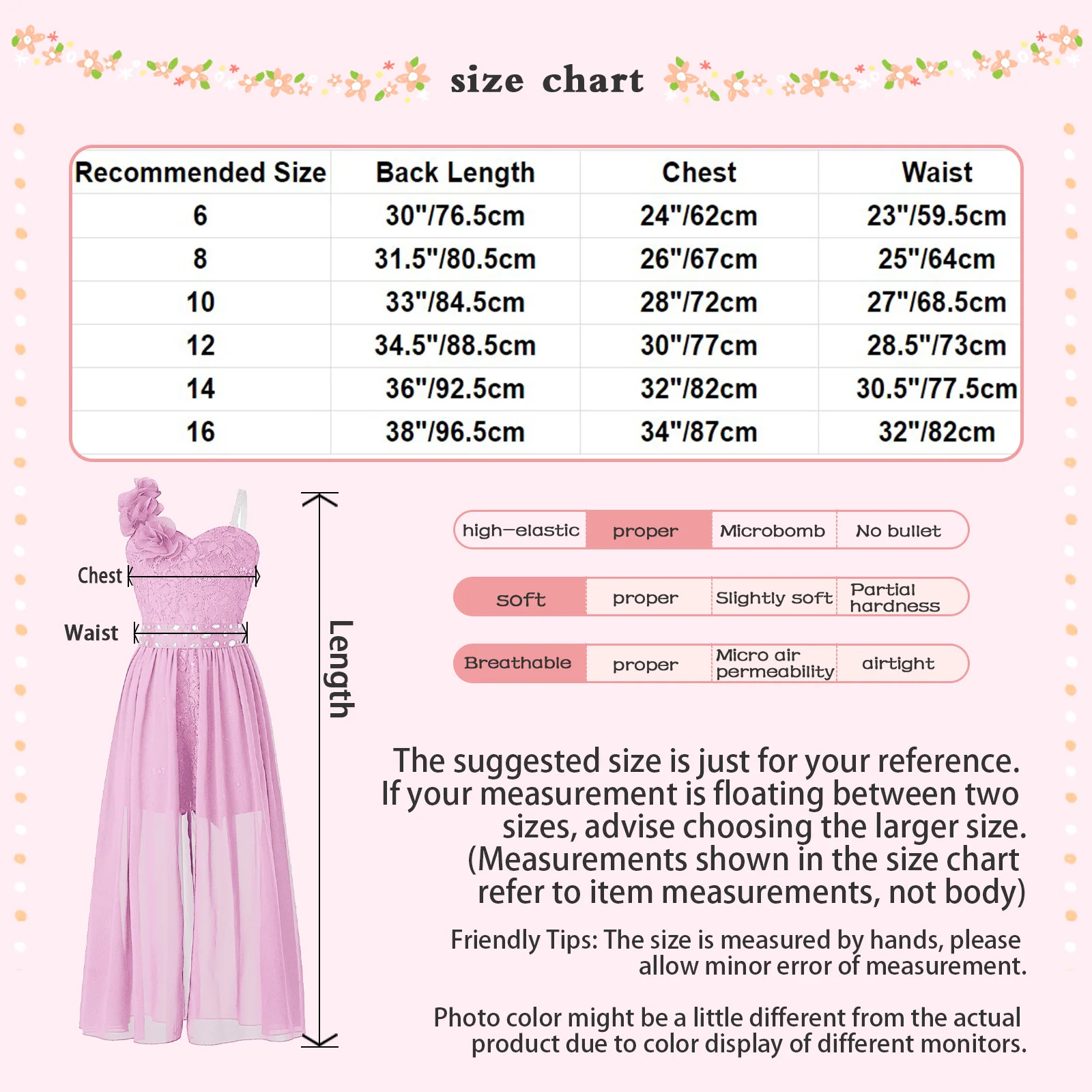 Kids Girls Shiny Beaded Applique Party Dress Sequin Lace Jumpsuit Chiffon Overlay Romper Dress for Birthday Proms