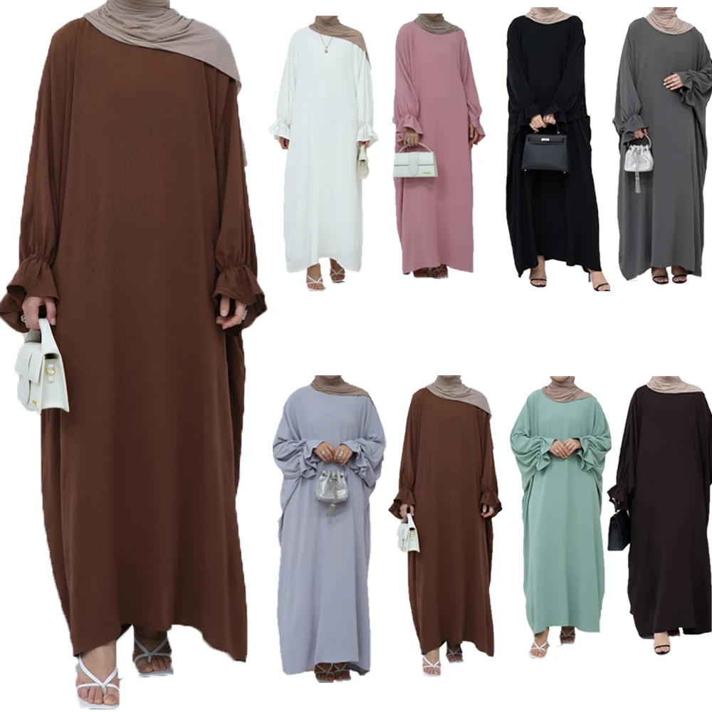 

Ramadan Abaya Eid Muslim Women Long Khimar Prayer Maxi Dresses Turkey Arab Kaftan Islamic Party Gown Dubai Jalabiya Caftan Robes