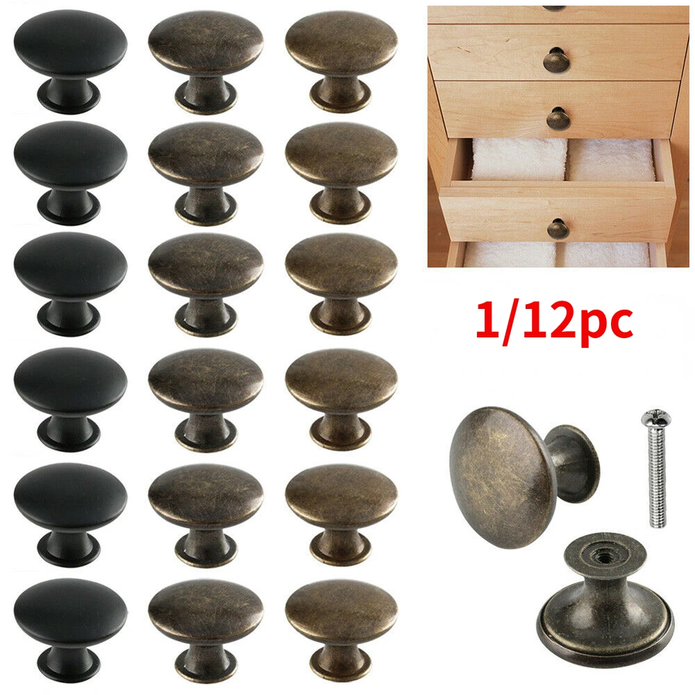 Antique Bronze Cabinet Drawer Knob Furniture Hardware Handles Beast Zinc Alloy Wardrobe Kitchen Pulls Single Pull With Screws