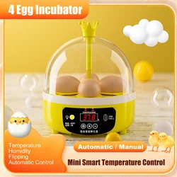 4 Egg Incubator Fully Automatic/Manual Brooder Egg Incubator Mini Smart Temperature Control Chicken Duck And Goose Incubator