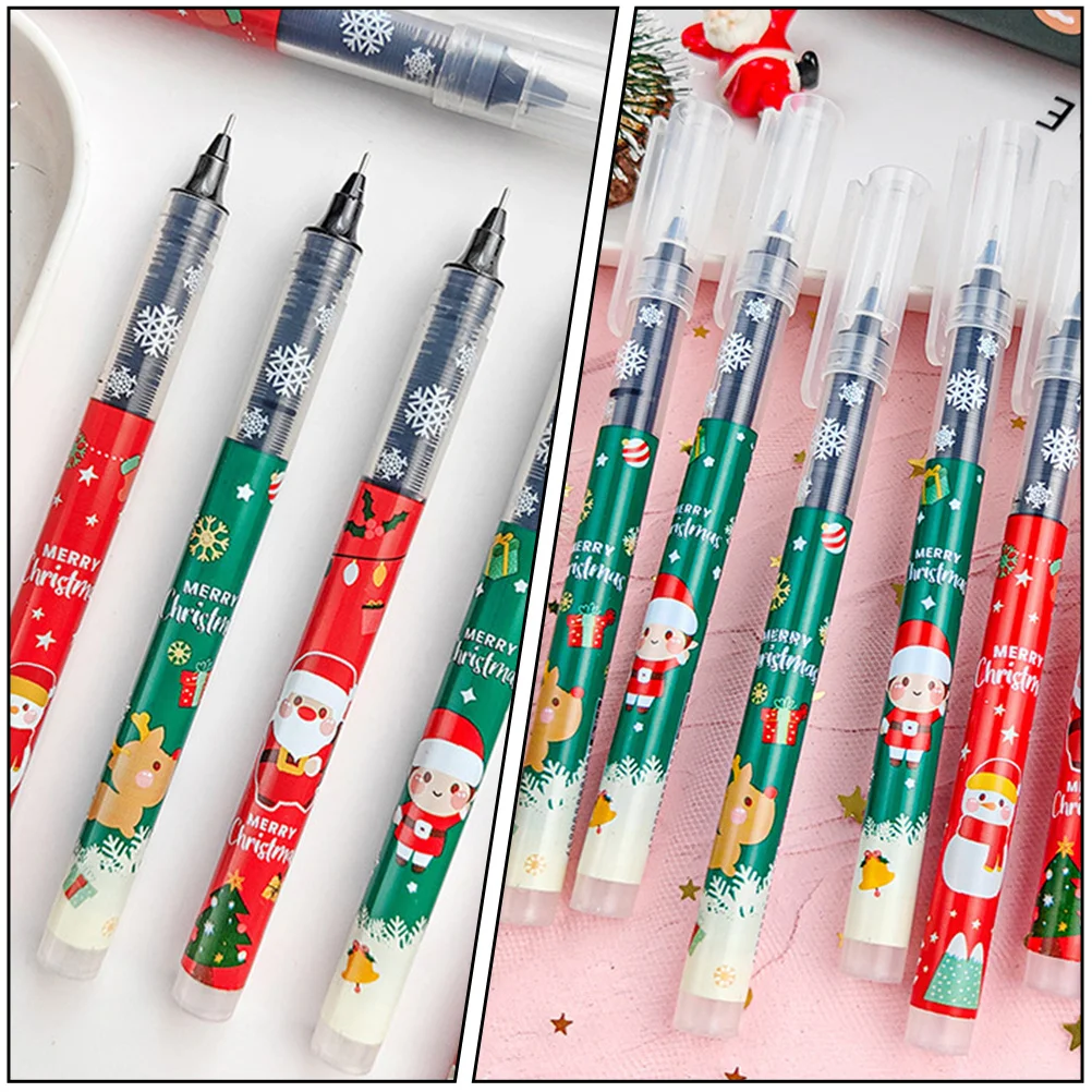 

12Pcs Christmas Gel Pens Creative Lovely Design Smooth Writing Office School Supplies Gift Gel Pens Writing Pen