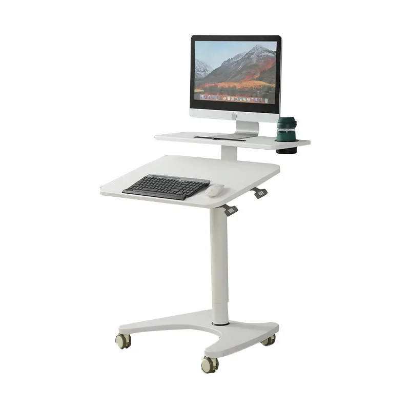 Height adjustable, pneumatic lifting study table
