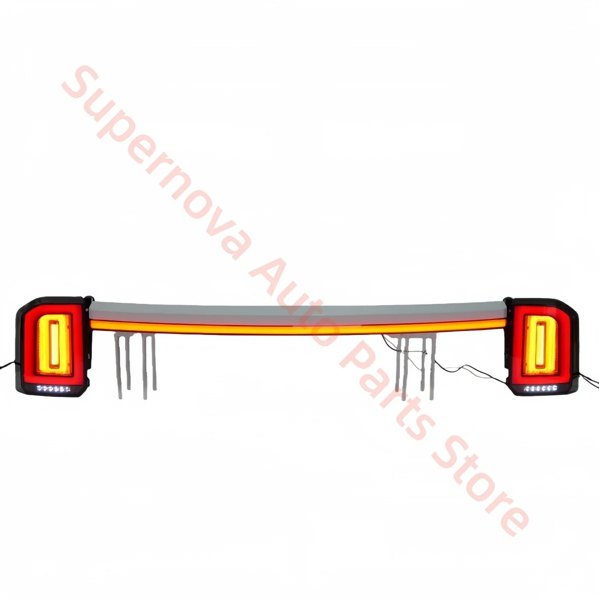 Fit for Toyota Land Cruiser Prado LC250 2024-2025 Full-width taillights LED Modification Brake light Flowing water Turn signal