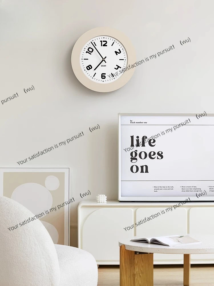 

No punching. Retro style. Living room wall clock. Clock hanging on the wall Household clock