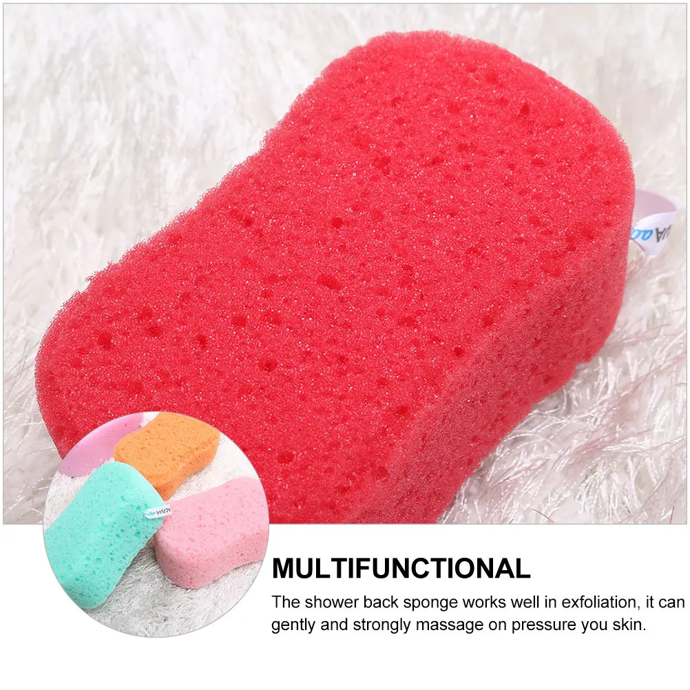 

5 Pcs Bath Sponge Body Cleaning Shower Back Scrubber Exfoliating Foam Maker Dead Skin Remover Gentle Massager Premium Material