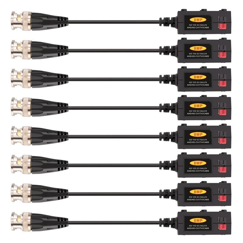 1080P AHD/HD-CVI/TVI/CVBS Passive HD Video Balun Transmitter 4 Pairs (UTP Up to 350M-600M)