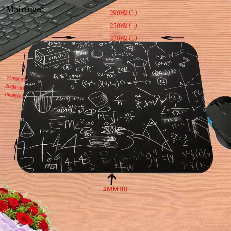 Mairuige Mouse Pad Formula Desk Setup Accessories Gamer Keyboard Computer and Office Mousepad Speed Mouse Mats Desk Table Setup