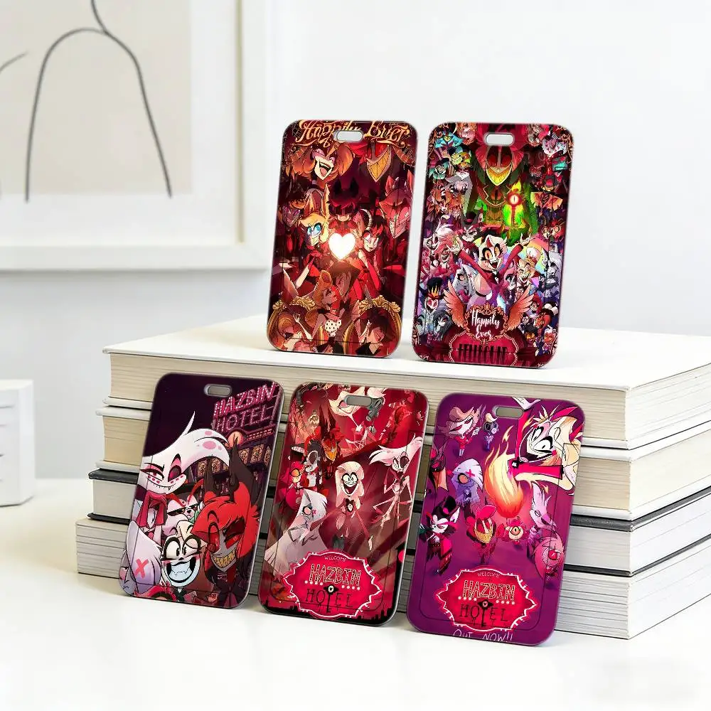 

Ремешок для ключей H-Hazbin Cartoon H-Hotel с держателем для ID-карты, бейджем сотрудника и чехлом для рабочего разрешения на работу в офисе