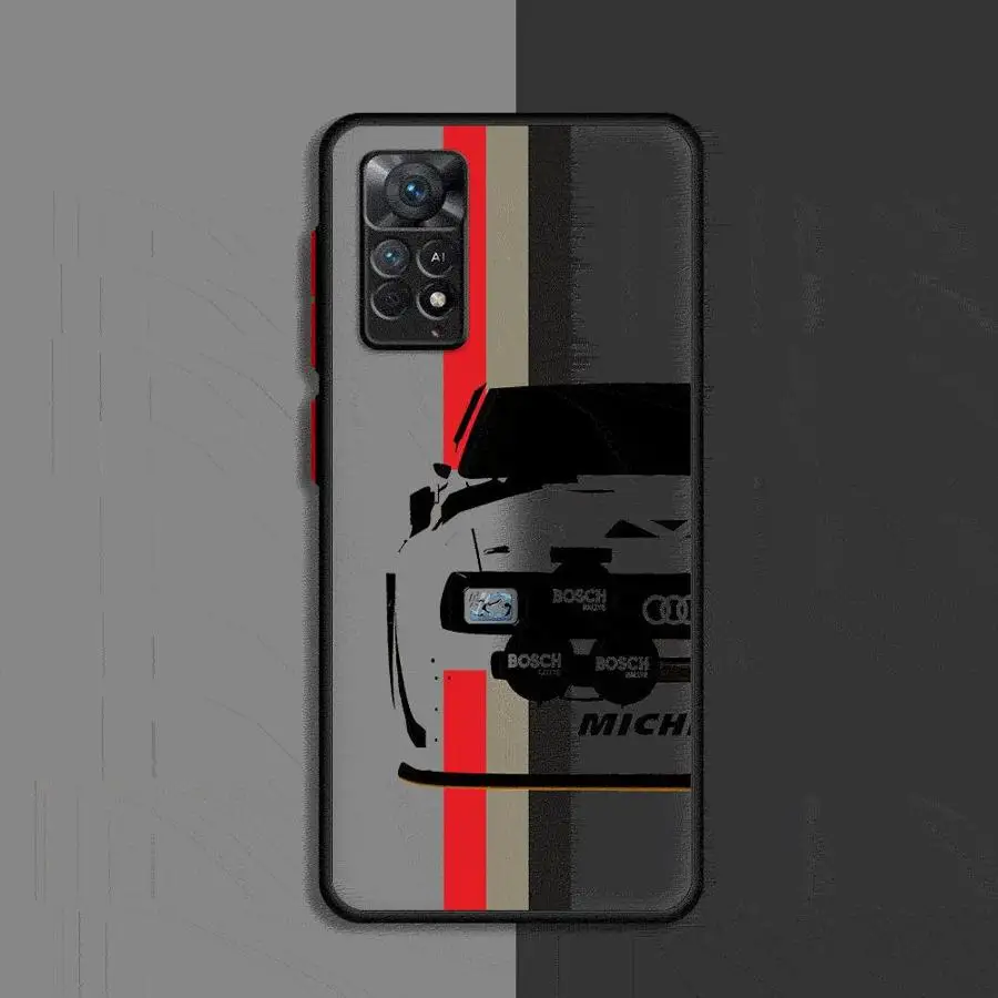 Car A-Audi Case for Xiaomi Redmi Note 12Pro 11 13 Pro Plus 11Pro 5G 9 10 Pro 4G 7 8 8T 9S 10S 11S 12S 12 Soft Phone Cover Shell