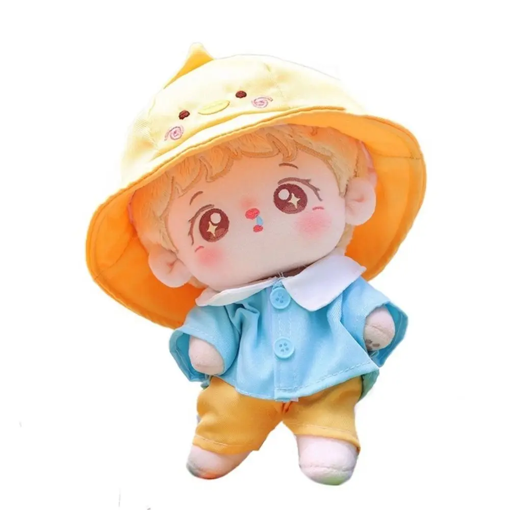 

Duck/Rabbit Cotton Doll Outfit Shirt Pants Stuffed Toy 20cm Doll Clothes Overalls Set Yarmulke Plush Toys Clothing Collection