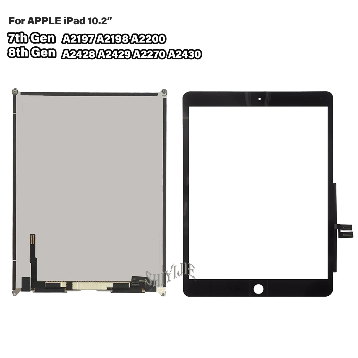 Imagem -03 - Lcd para o Ipad 10.22023 7th Gen A2197 A2200 para Ipad 10.2 8th 2023 A2270 9th A2602 A2603 Substituição Visor de Vidro da Tela de Toque