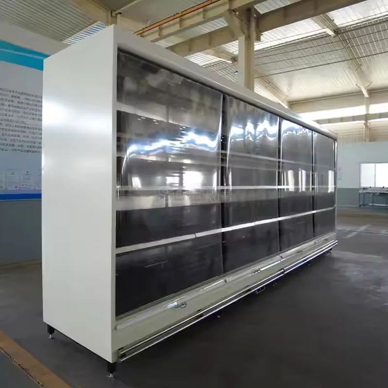 FOODLINE Customized Commercial Supermarket Upright Open Refrigerator Fruit Display Vegetable Chiller Refrigerator System