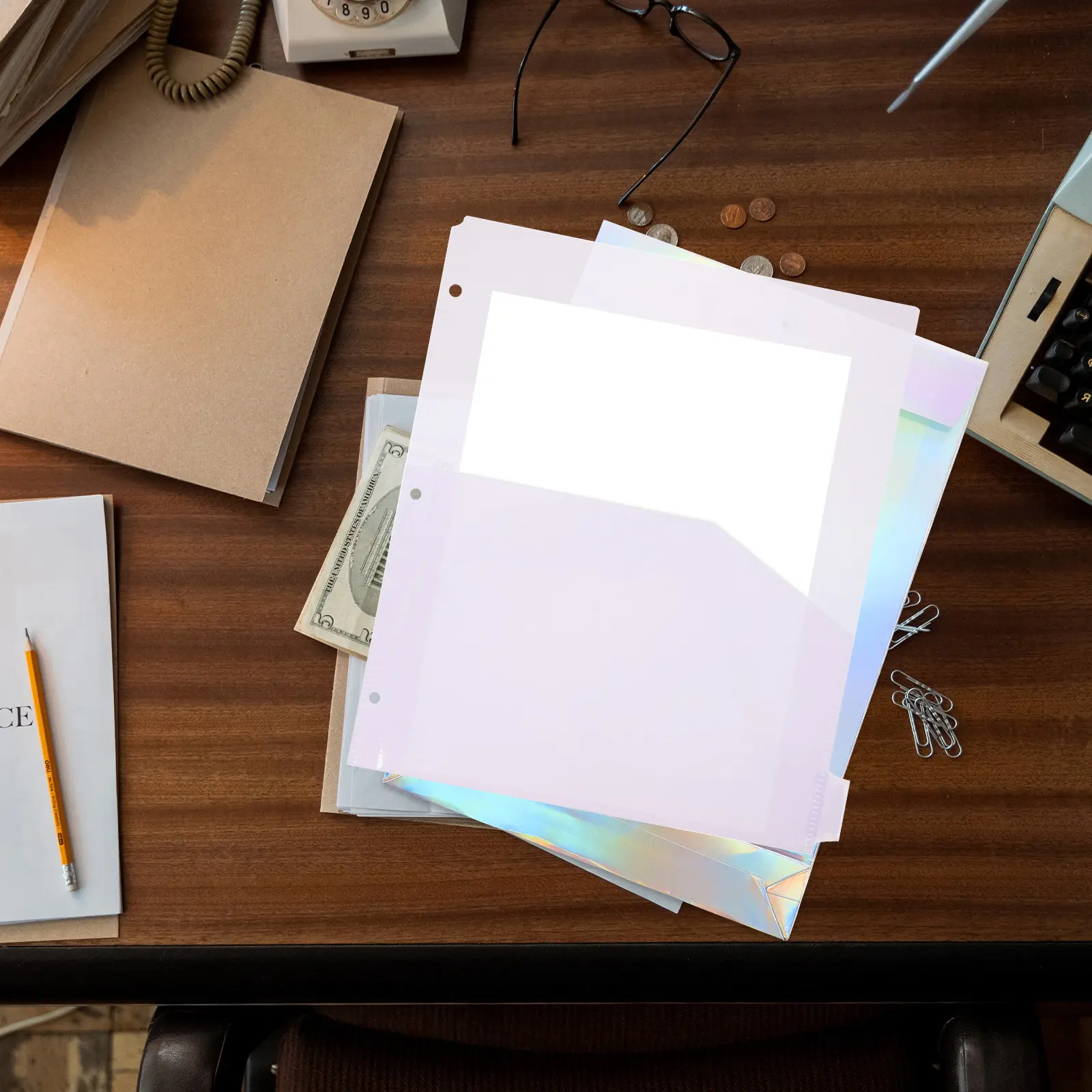 8Pcs A4 File Folder…