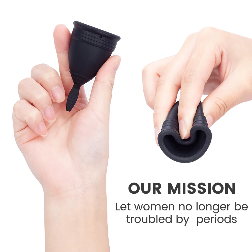 Coppetta Mestruale in Silicone Riutilizzabile per l'Igiene Femminile, Coppette Mestruali Migliorate in Silicone di Grado Medico