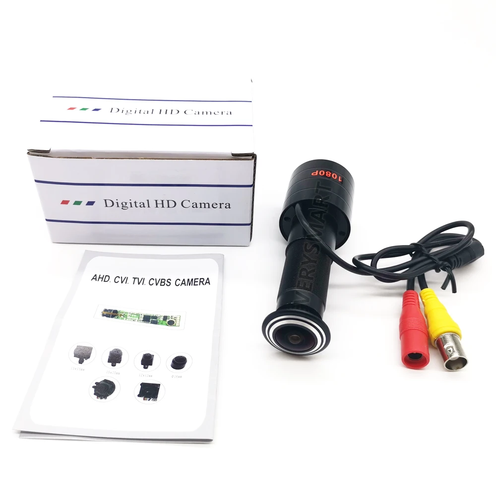 กล้องวงจรปิดประตู Eye Hole กล้อง2MP HD 160องศามุมกว้างเลนส์ Mini AHD Fisheye กล้องเฝ้าระวังความปลอดภัยสำหรับ1080P AHD Cam SYS