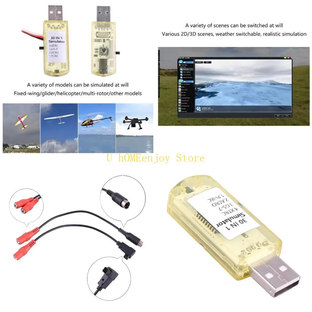 B0KF 1 Set 22 in 1 Simulator with SBUS Dongles for FPVS Quadcopter