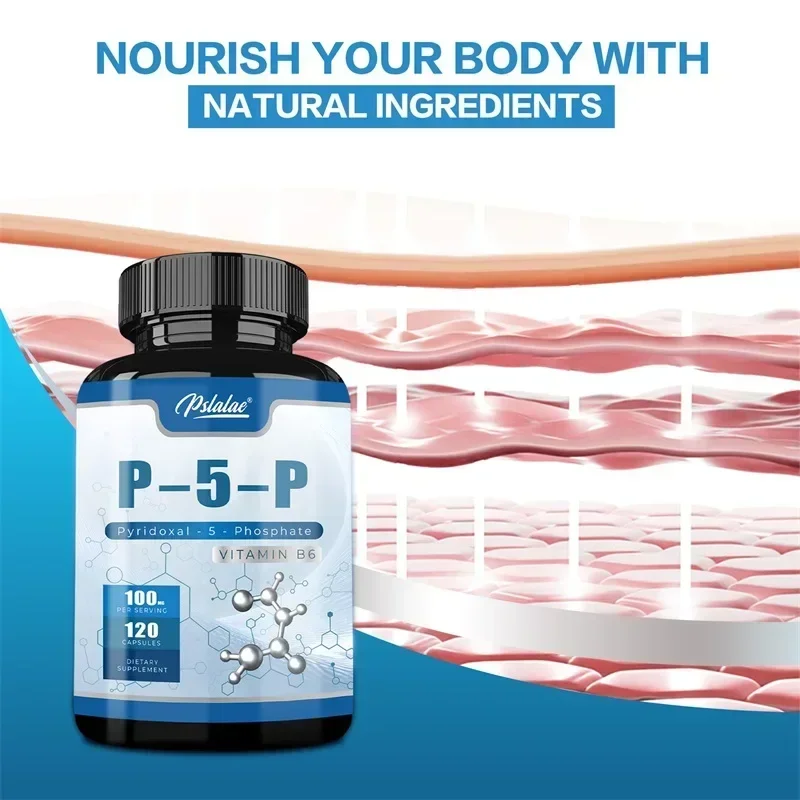 

Pyridoxal-5-Phosphate (Vitamin B6) - Supports Healthy Brain Function, Emotional Balance, Memory and Immunity Vegan
