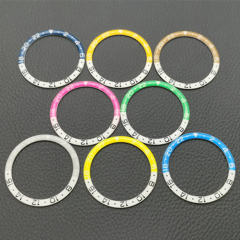 Insert de lunette de montre en résine bleue Shoous, convient aux boîtiers de montre SeATM SKXHouseSKX009 SRPD, pièces de lunette de montre à