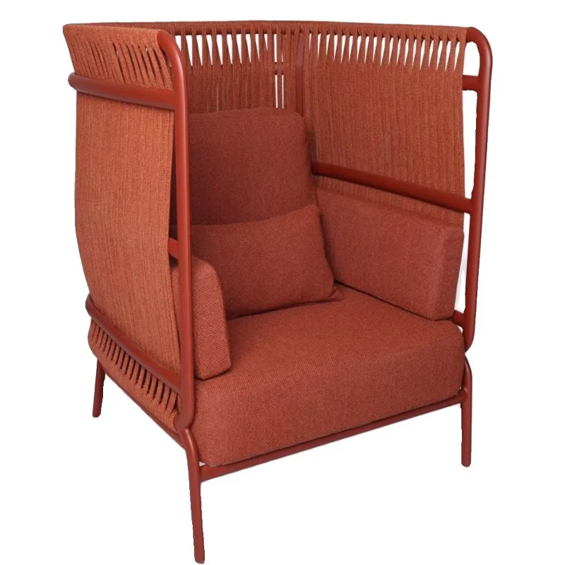 

Garden outdoor sofa rattan chair Nordic braided rope terrace outdoor balcony table and chair villa furniture coffee table combin