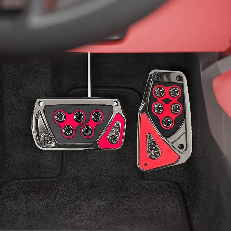 Universal Car Styling Racing Pedals Universal Automatic Manual Brake Pedals Foot Pad Set Kit Pedals Non-Slip Tools