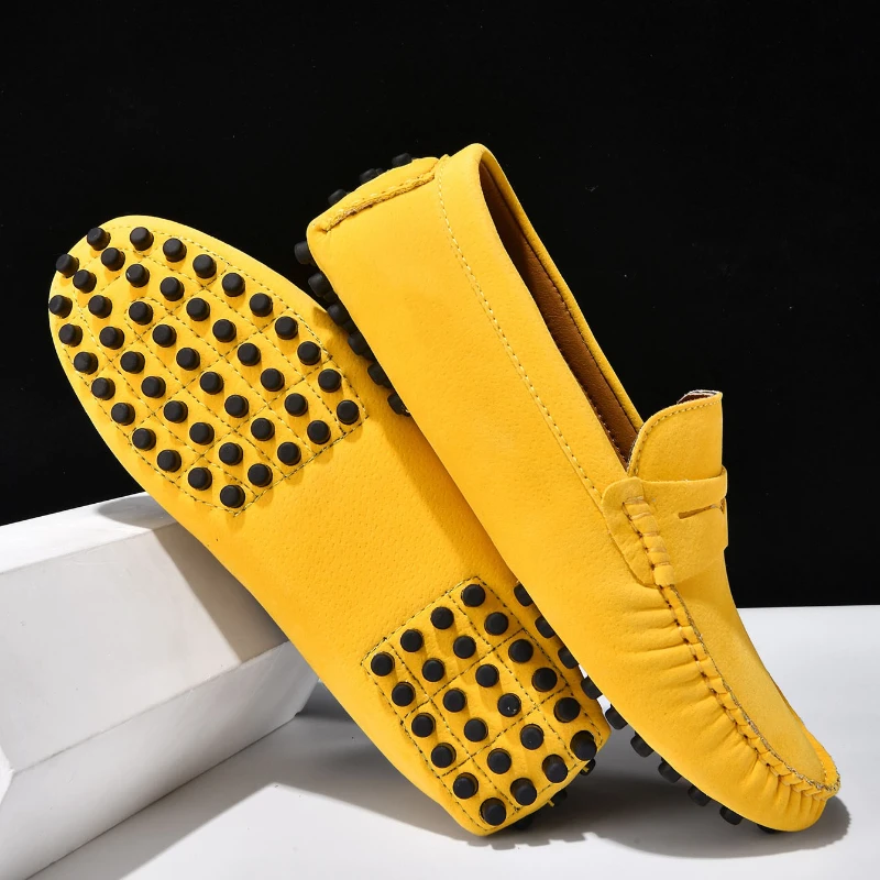 Classic Slip On Loafers Breathable Women Flats Fashion Suede Women's Shoes Driving Handmade Leather Casual Sneakers All Season