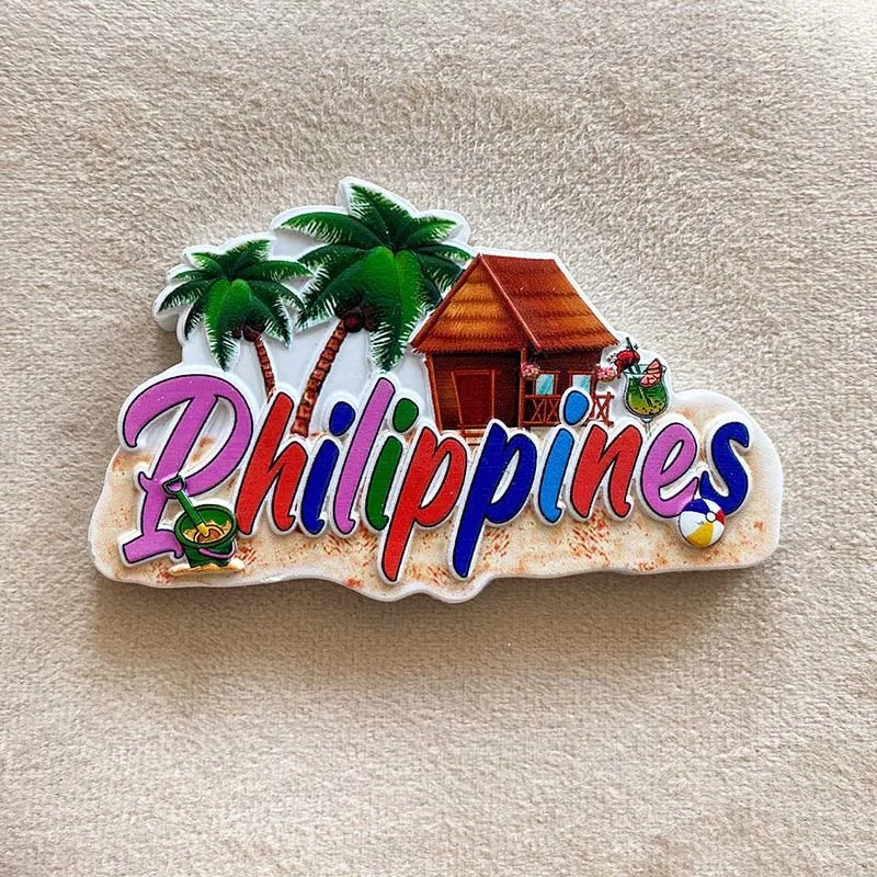 

Philippines Tropical Scenery Fridge Magnet 3D Resin Aimants Frigo Magnets for Fridge Room Decoration Home Decor Items