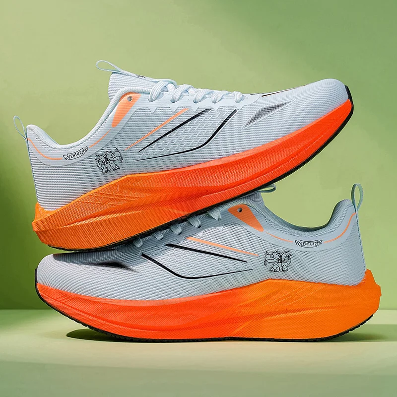 

Мужские кроссовки, новинка 2024, дышащие сетчатые кроссовки, легкие амортизирующие модные гоночные тренировочные повседневные мужские кроссовки для фитнеса