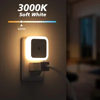 1/4/8pcs LED Night Light,Plug in Night Lamp,Dimmable Indoor Lighting,Decorative Wall Light for Corridor,Cabinet,Toilet,Kids Room