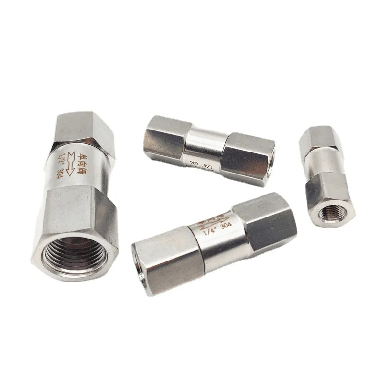 

1/8" 1/4" 3/8" 1/2" 3/4" 1" BSP NPT Female Male Thread 304 Stainless Steel Split Type Check Valve One Way Non-return Valve