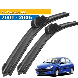 Erick's Wiper Front Wiper Blades For Peugeot 206 2001 - 2006 Windshield Windscreen Clean Window Car Rain Brushes 26
