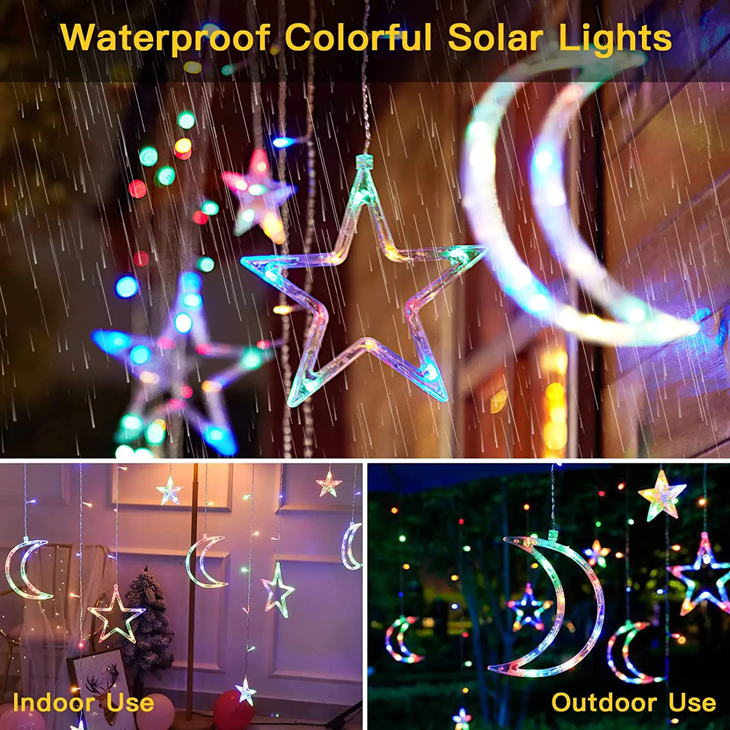 8 Lighting Mode Solar Garden Light Led Curtain String Lights Outdoor Garland Christmas Fairy Lights Solar Power Patio Lamp Decor