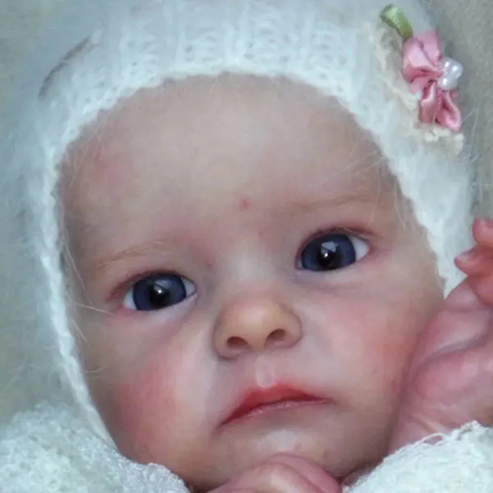 Tink Blank Reborn Kit Vinyl Unpainted Unfinished Blank Reborn Doll Parts DIY Blank Kit DIY 3D Painted Reborn Kit Blue Eyes