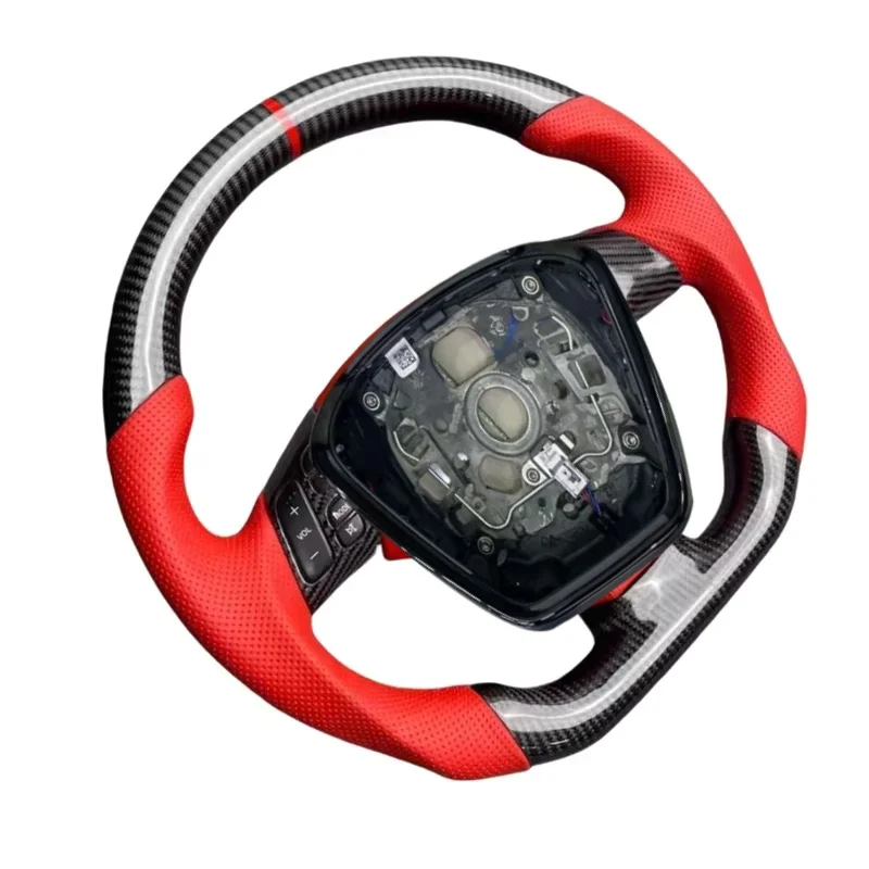 Customize Leather Steering Wheel Car Accessories for Mazda 3 5 6 Axela MX-5 MX5 Carbon Fiber Steering Wheel