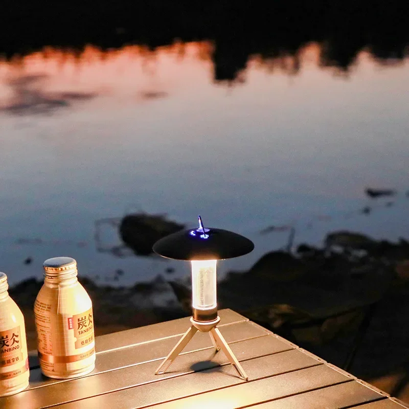 Outdoor New Camping Lighthouse Led Multi Functional Camping Atmosphere Creating Light Outdoor Emergency Flashlight