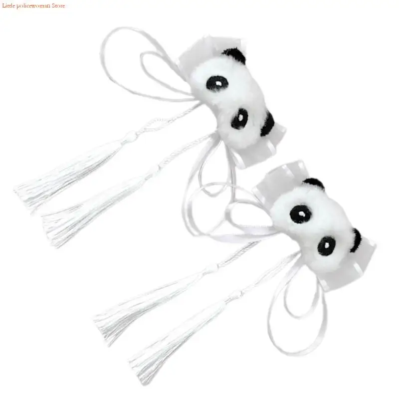 F92D Subculture Bowknot Panda Hair Pin Girl Harajuku Hairclip Lovely Barrettes