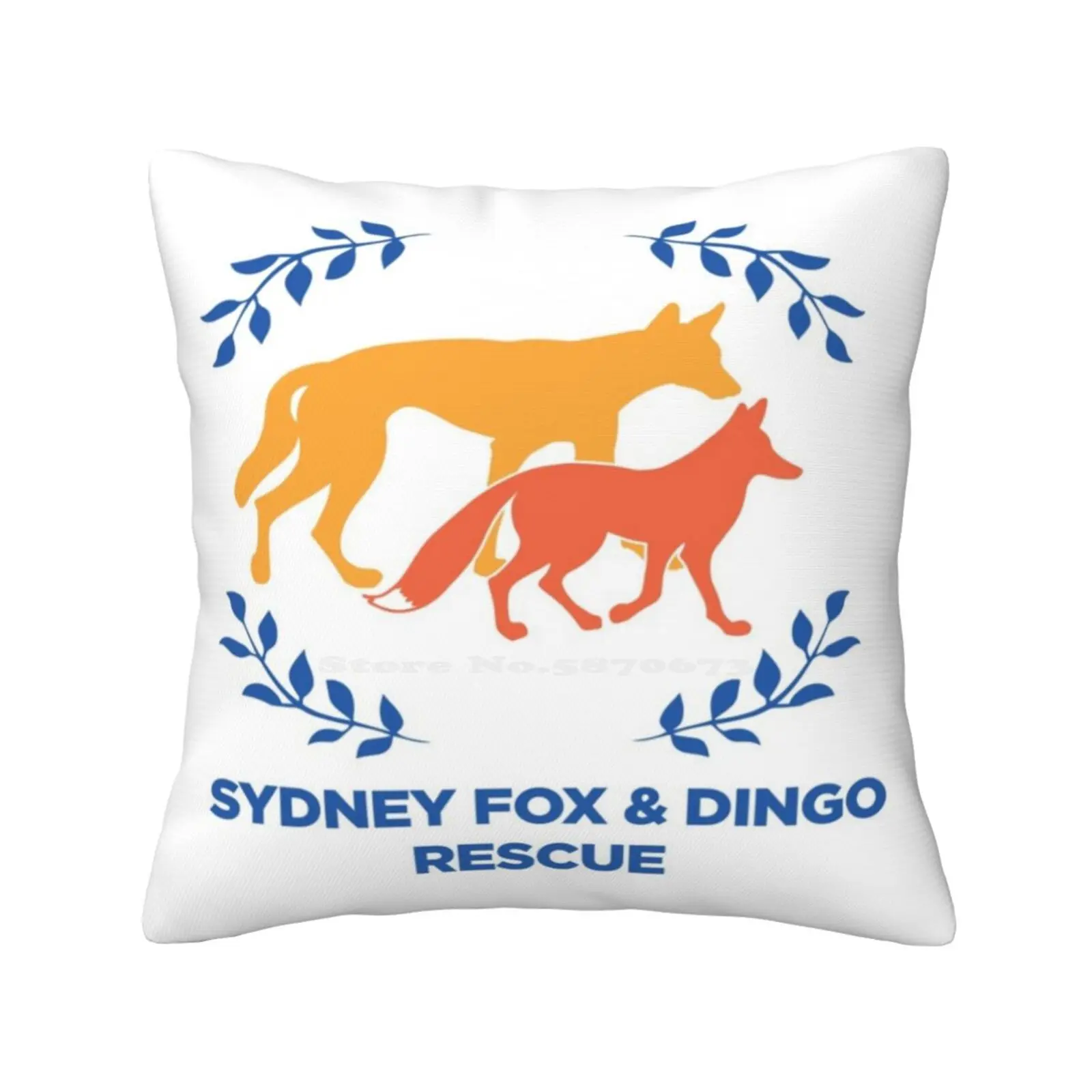 Sydney Fox &Amp ; Dingo Rescue Bedroom Office Hug Pillowcase Sydney Fox And Dingo Rescue Foxes Dingoes Cats Vegan Ferals Animal